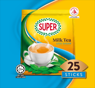 super tea milk less sugar teaser
